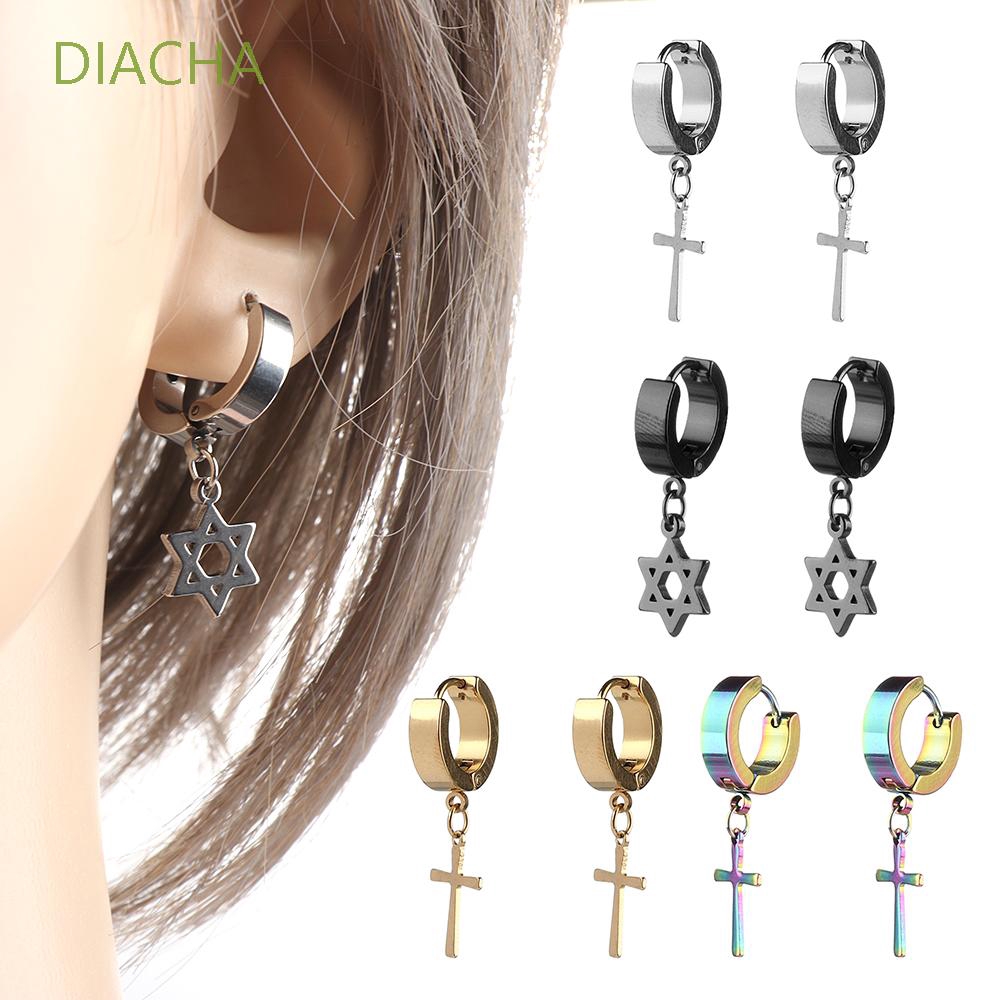 Khuyên Tai Thép Không Gỉ Phong Cách Punk Gothic