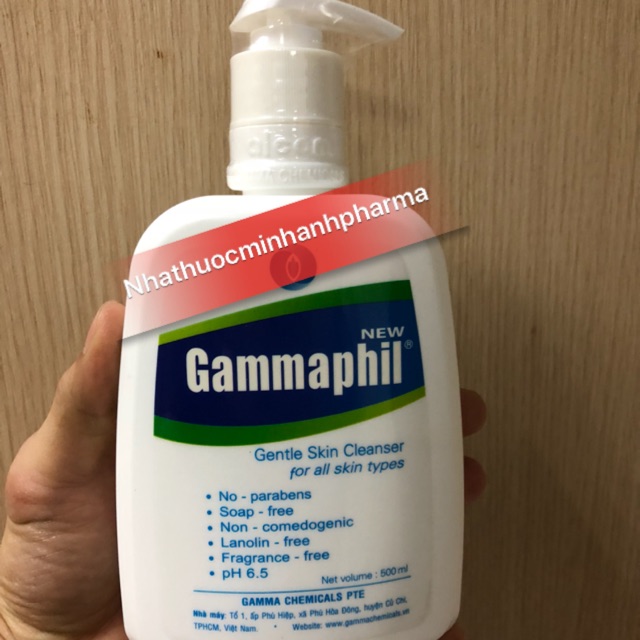 Gammaphil 500ml ( sữa rửa mặt cho da nhạy cảm , da mụn )