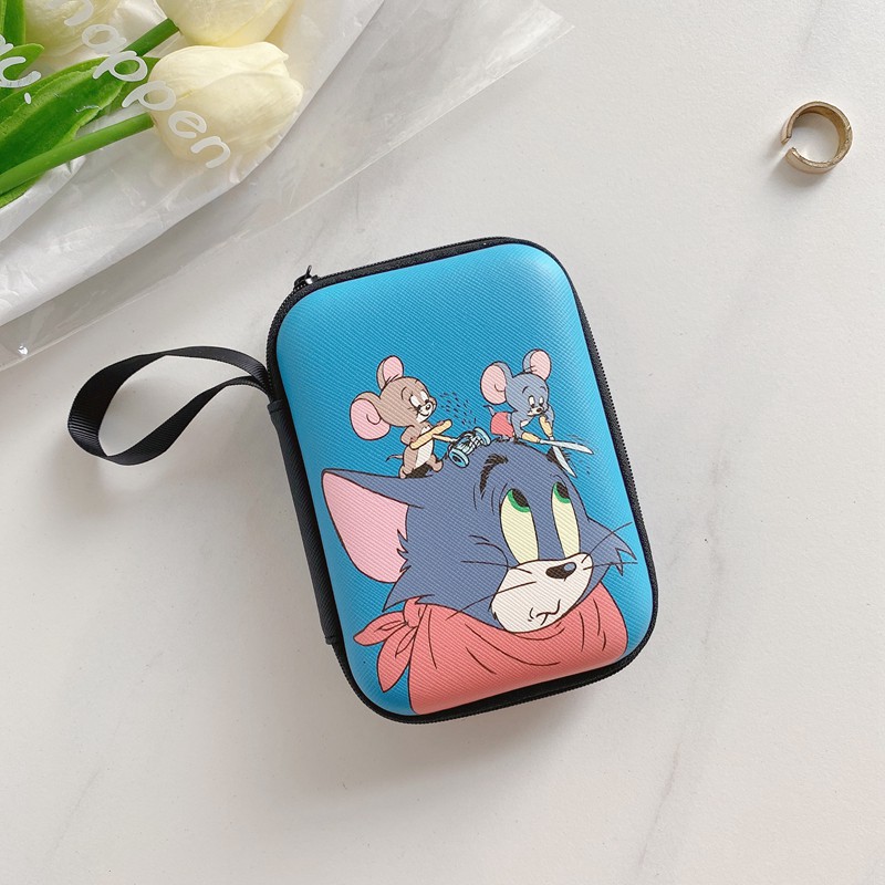Túi đựng tai nghe / dây cáp sạc mini hình hoạt họa