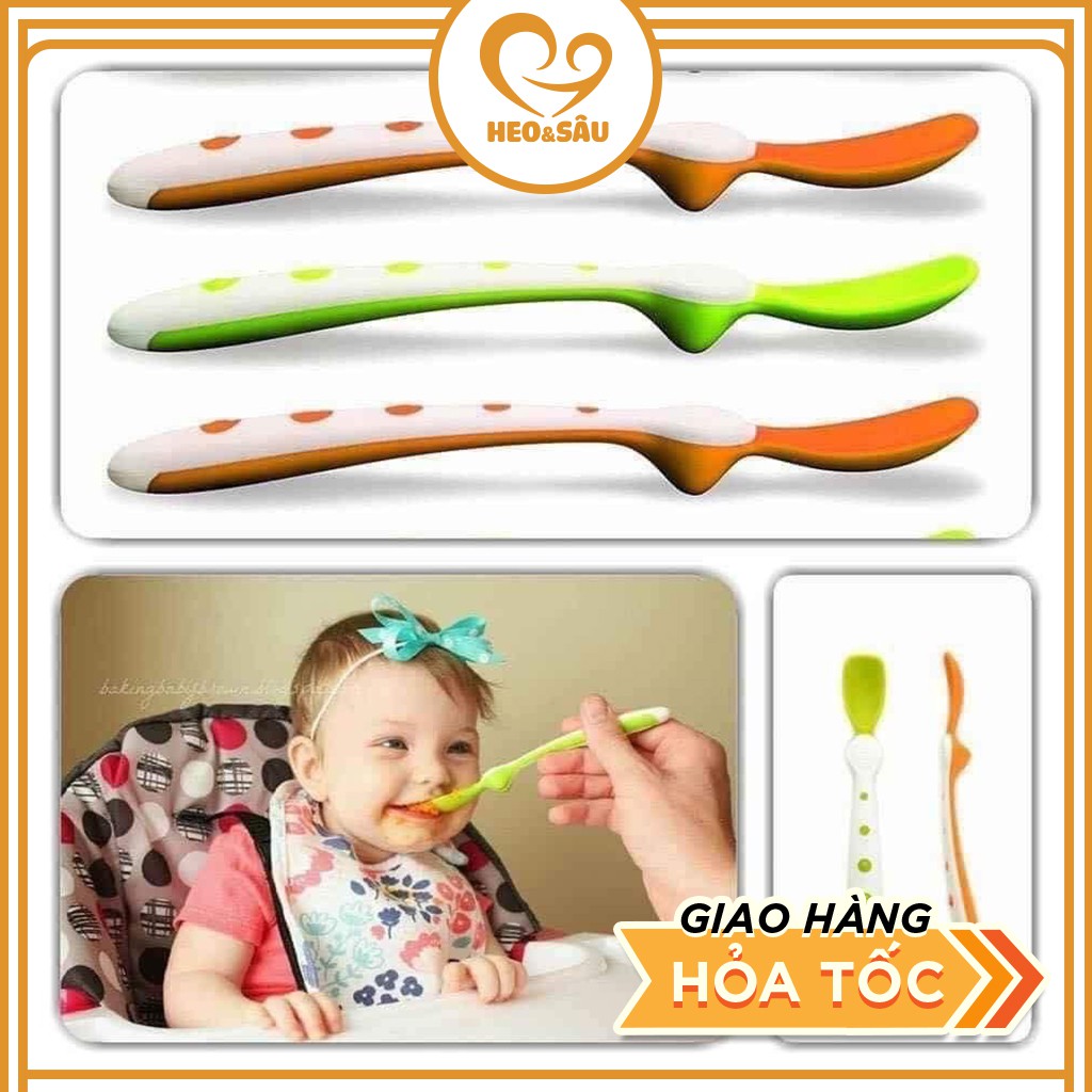 Thìa Ăn Dặm Cho Bé, Freeship, Thìa Báo Bóng, Nuk và Munchkin Siêu Mềm