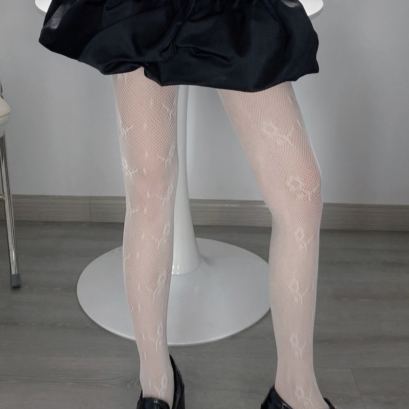 Xiangbao Quần Tất Lưới Mỏng Họa Tiết Hoa Nhỏ Ngọt Ngào Phong Cách Lolita Cho Nữ