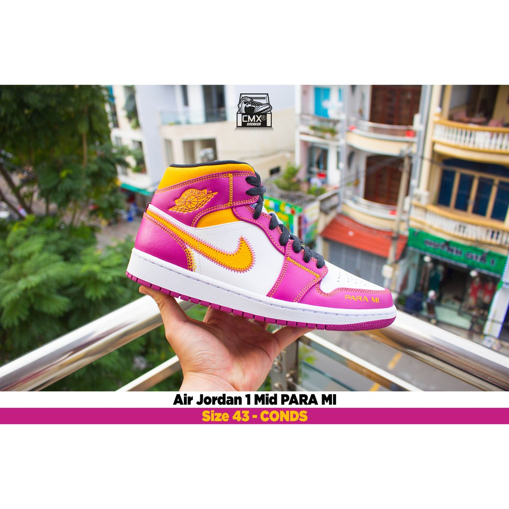 [ HÀNG CHÍNH HÃNG ] Giày Air Jordan 1 Mid Para Mi ( DC0350-100 ) - REAL AUTHETIC 100%