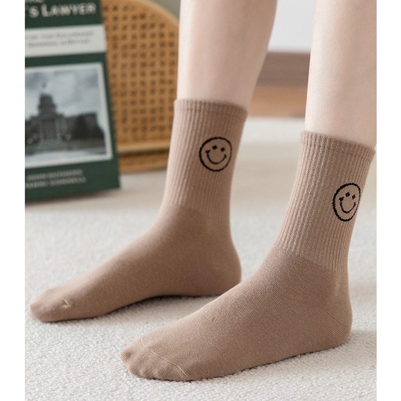 Set 5 đôi tất nữ cổ dài họa tiết cute cất cotton lì dày đẹp - nhiều mẫu FPT28