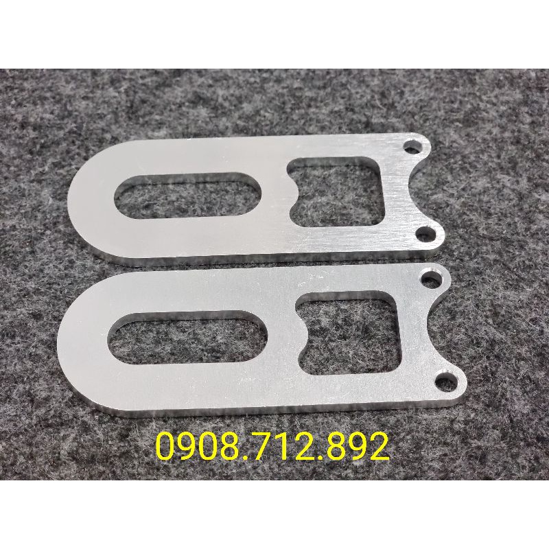 Nẹp gắp nhôm cnc hàng đẹp dầy 4 li gắn ex 150 , winne , raider , sonic