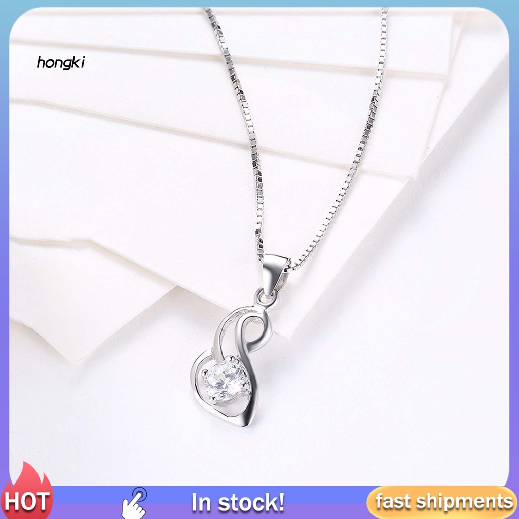 vòng cổ Mạ Bạc Đính Đá Zircon Hình Rắn Thời Trang Cho Nữ