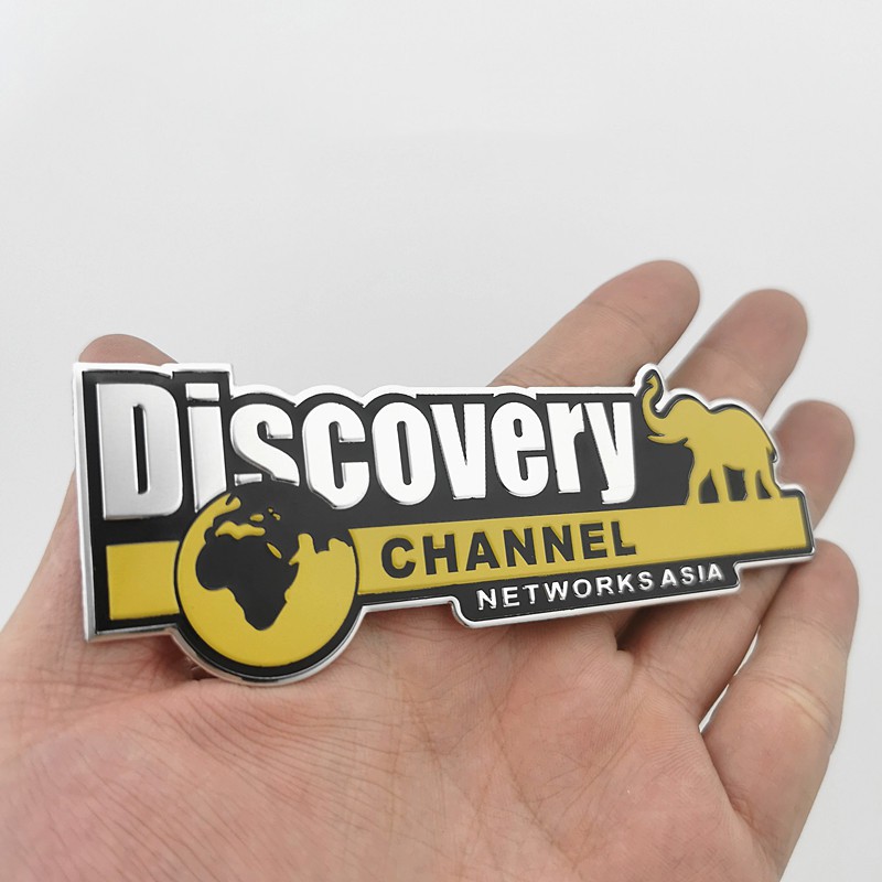 Tem nhôm dán xe Discovery 12x3.5cm