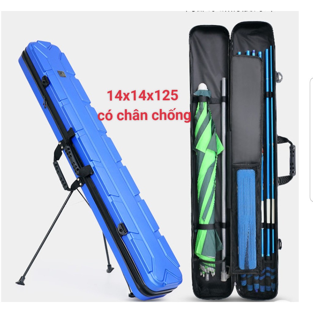 Bao Đựng Cần Câu Cá ABS Cứng  Dài 1m25 Có Chân Chống