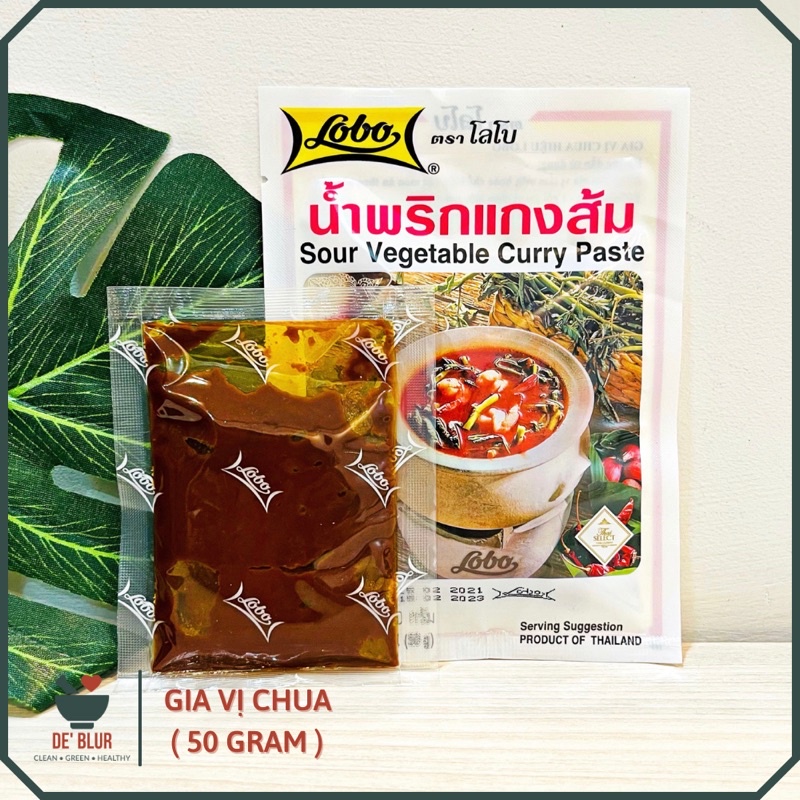 Gia Vị Lẩu Thái  Lobo / Thái Lan / Sour Vegetable Curry Paste - 50GR / Tom Yum Paste - 30GR