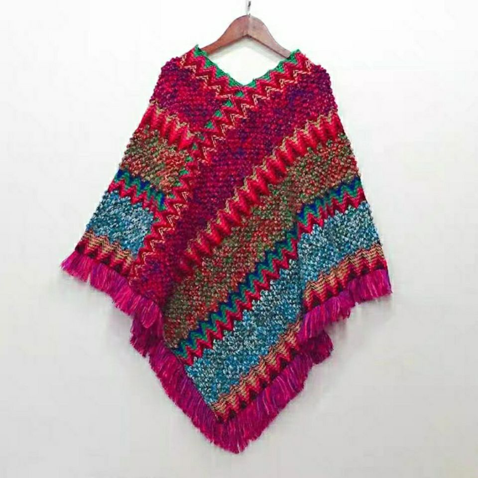 Áo choàng len cánh dơi phối tua rua thời trang 2021
 | BigBuy360 - bigbuy360.vn