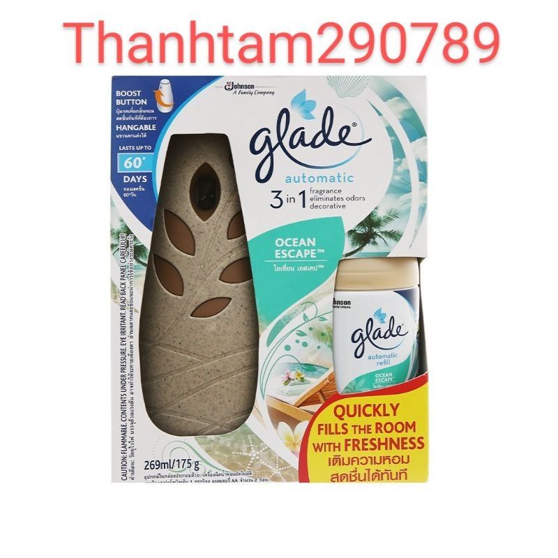 Bộ xịt thơm phòng tự động GLADE