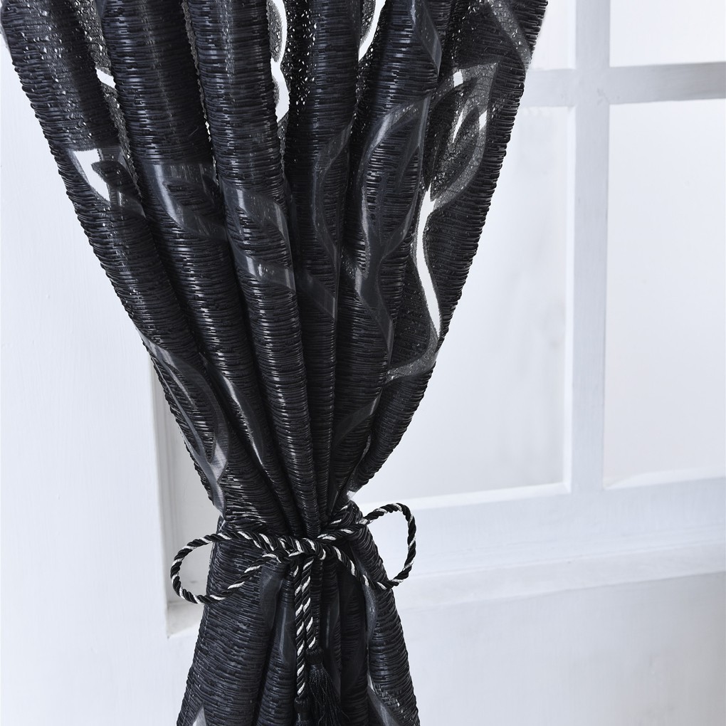 Rèm cửa treo trang trí nhà họa tiết lá