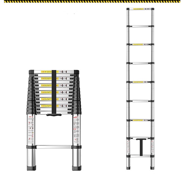 Thang Nhôm Rút Đơn DIY TL-I-38 chiều cao sử dụng tối đa 3.8m - Tiêu chuẩn chất lượng an toàn Châu Âu