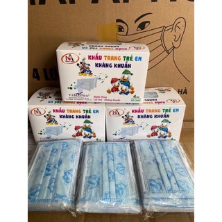 Khẩu Trang Em Bé 4 Lớp Famapro - Nam Anh Hộp 50 Cái