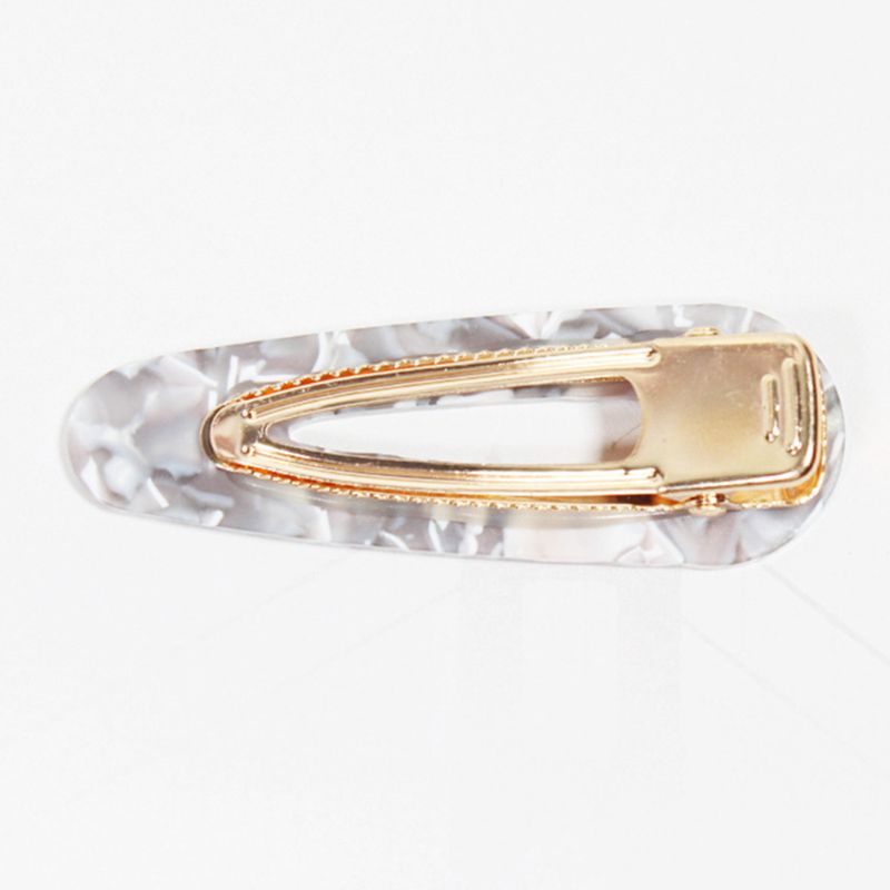 Youyo Kẹp Tóc Đính Đá Granite Acid Acetic Hình Giọt Nước Hình Giọt Nước Cho Nữ