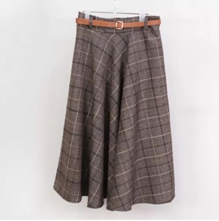 Chân Váy Caro Xoè Kiểu Hàn Quốc