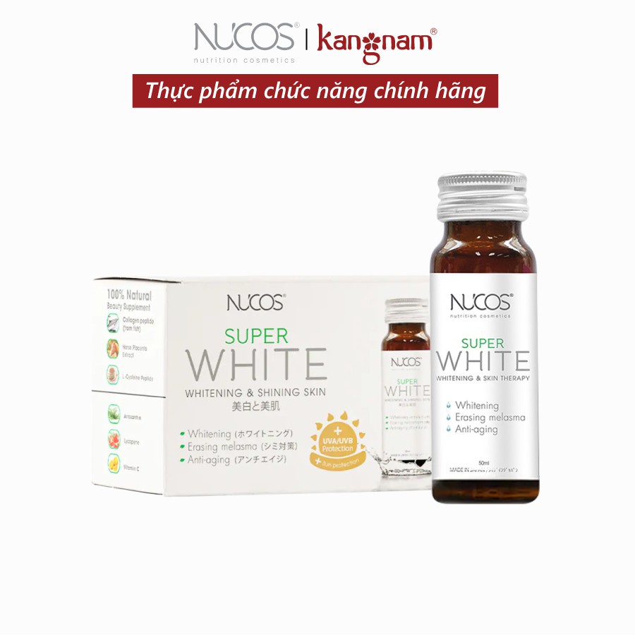 Nước Uống Collagen Dưỡng Da Trắng Sáng Nucos Super White