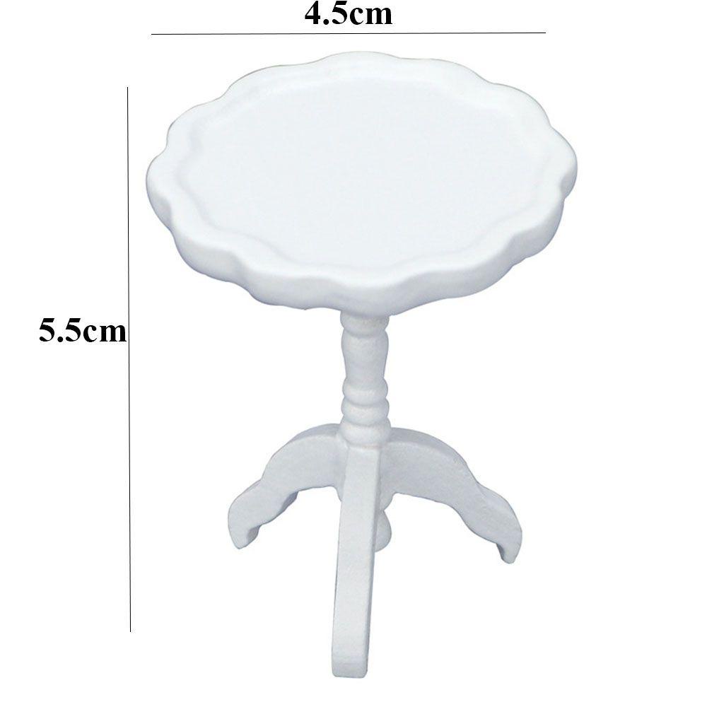 Bàn Cà Phê Mini 4.5 * 4.5 * 5.5cm DIY Trang Trí Nhà Búp Bê 1: 12
