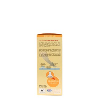 Bình Sữa PP Agi Cổ Hẹp 140ml