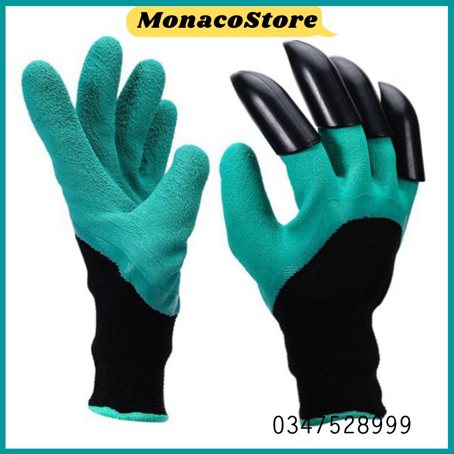 Găng tay làm vườn chuyên dụng loại siêu bền, bới đất chăm sóc cây trồng tiện ích - MonacoStore