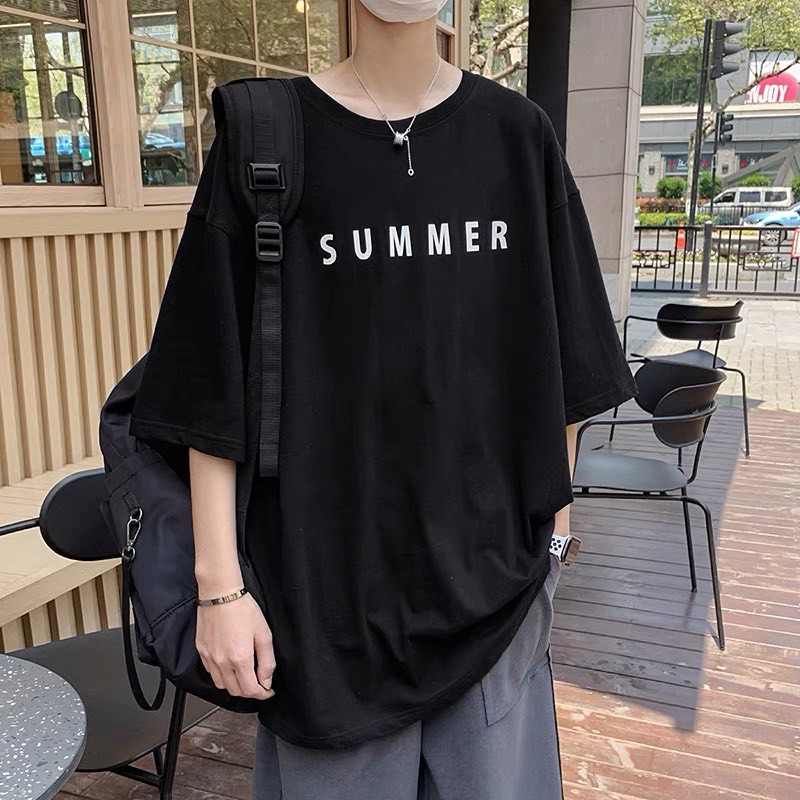 ÁO THUN TAY NGẮN 🏵️ áo phông Unisex summer🏵️nam nữ hai màu đen trắng kiểu dáng hàn quốc chất vải cotton