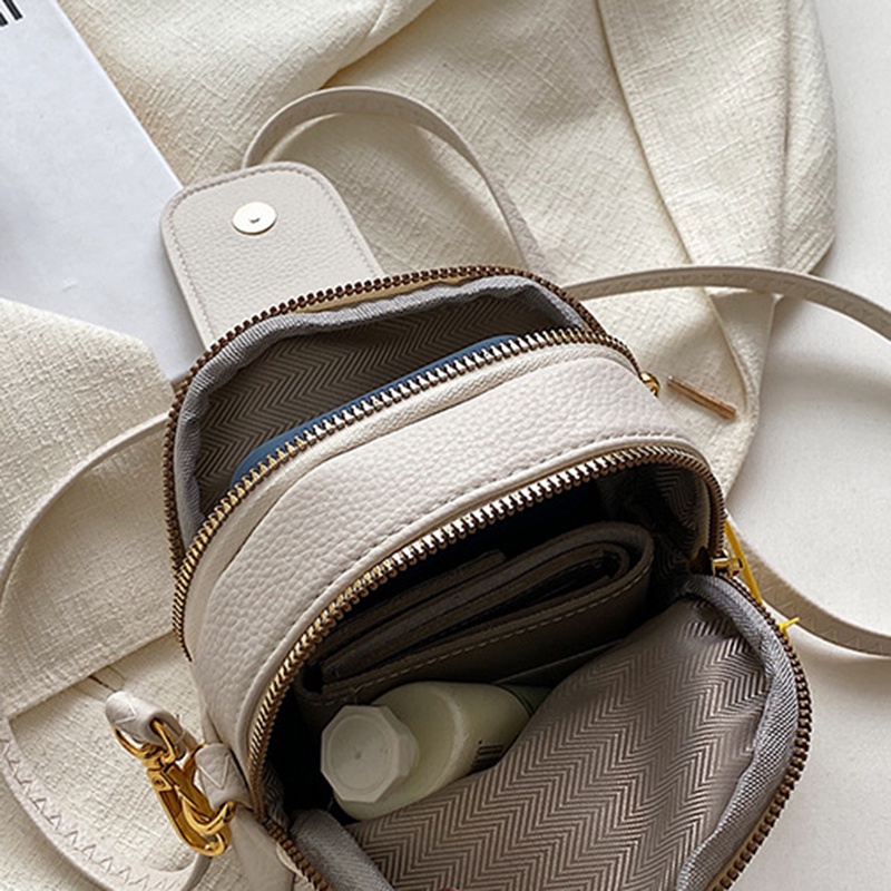 Túi da mềm đeo chéo IELGY đựng điện thoại họa tiết hình thoi thời trang dành cho nữ