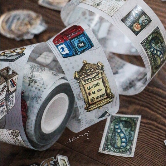 Sâu Nery - Washi tape, sticker trang trí phong cách cổ điển Vintage by LCN