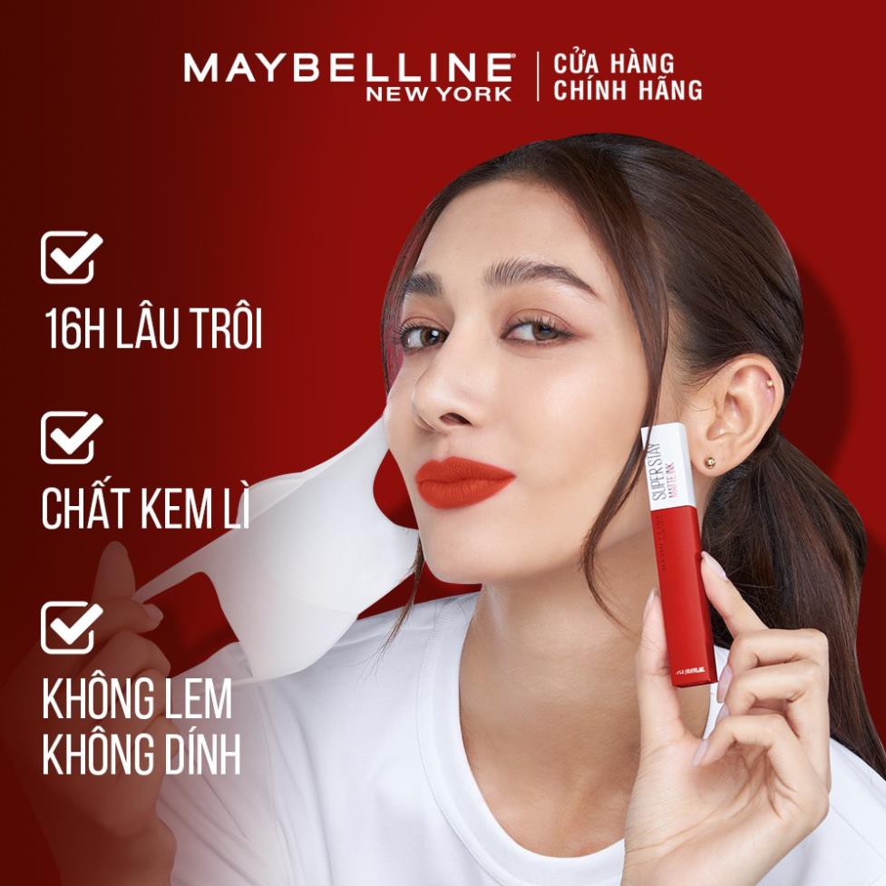 Son Kem Lì 16h Lâu Trôi Maybelline New York Super Stay Matte Ink City Edition Lipstick 5ml