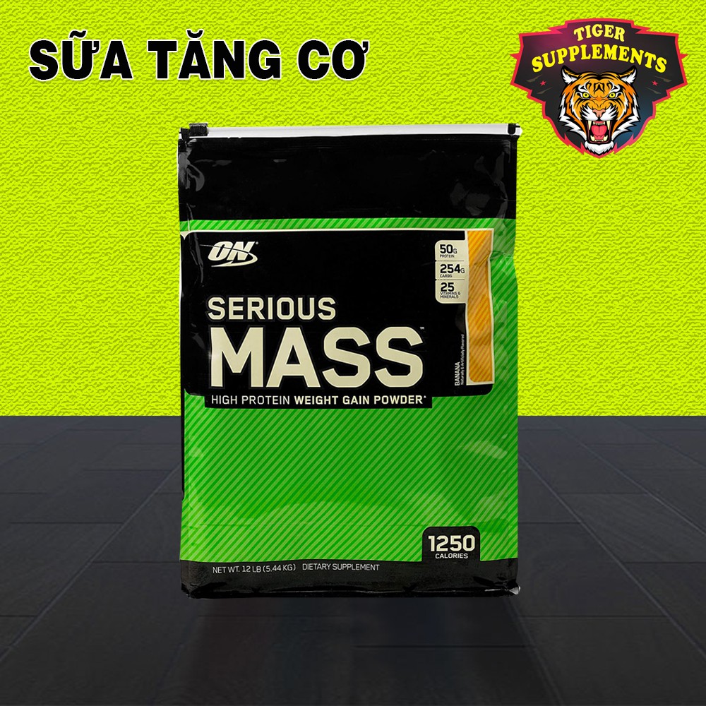 SERIOUS MASS ON 12LBS - SỮA TĂNG CÂN NHANH BỔ SUNG VITAMIN KHOÁNG CHẤT 5,4KG