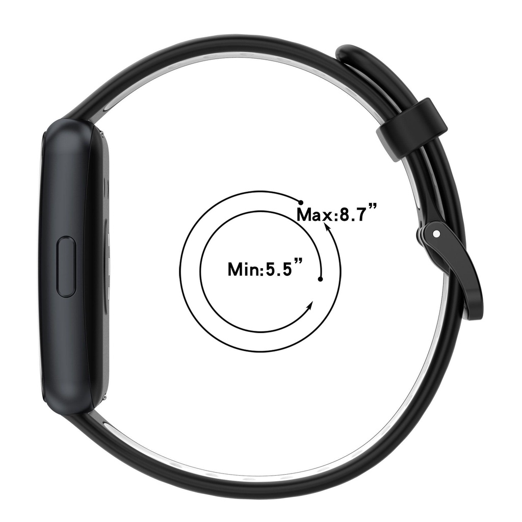MYRONGVN Dây Đeo Hai Màu Thoáng Khí Thay Thế Cho Đồng Hồ Thông Minh Huawei Band 7