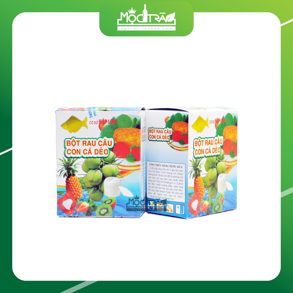 Hộp bột rau câu con cá dẻo (1 hộp 12 gói)