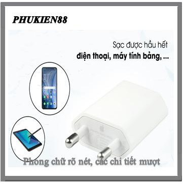 Củ sạc iphone 6.7.8.X.XS  5w dẹp chính hãng [ IC ZIN APPLE ] BH12T