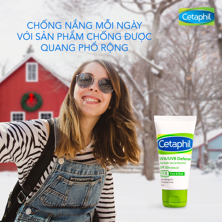 Kem Chống Nắng Cetaphil UVA/UVB Defense Very High Sun Protection SPF50+/UVA28 50ml