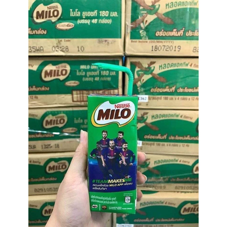 [siêu rẻ] Sỉ 1 thùng sữa Milo Thái 48 hộp X 180ml