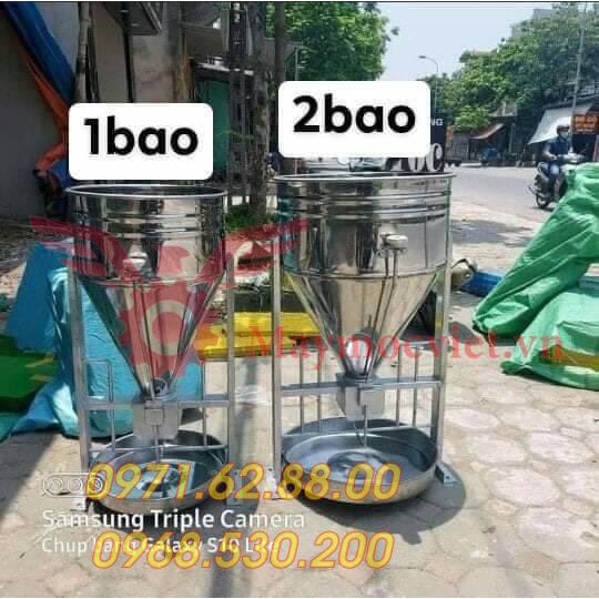 Phễu ăn công nghiệp inox loại 2 bao 50kg VM P250