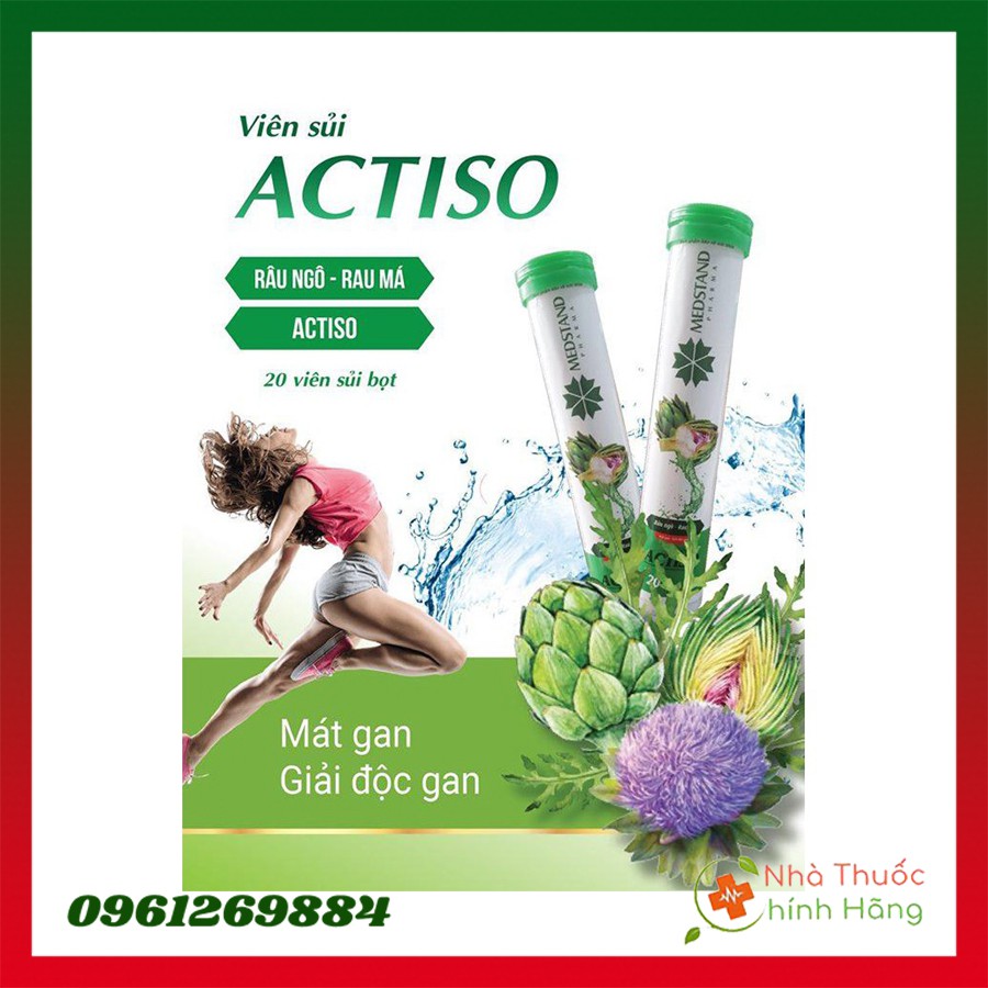 Viên Sủi Atiso Giải Độc Mát Gan- Lọ 20 Viên | Thế Giới Skin Care