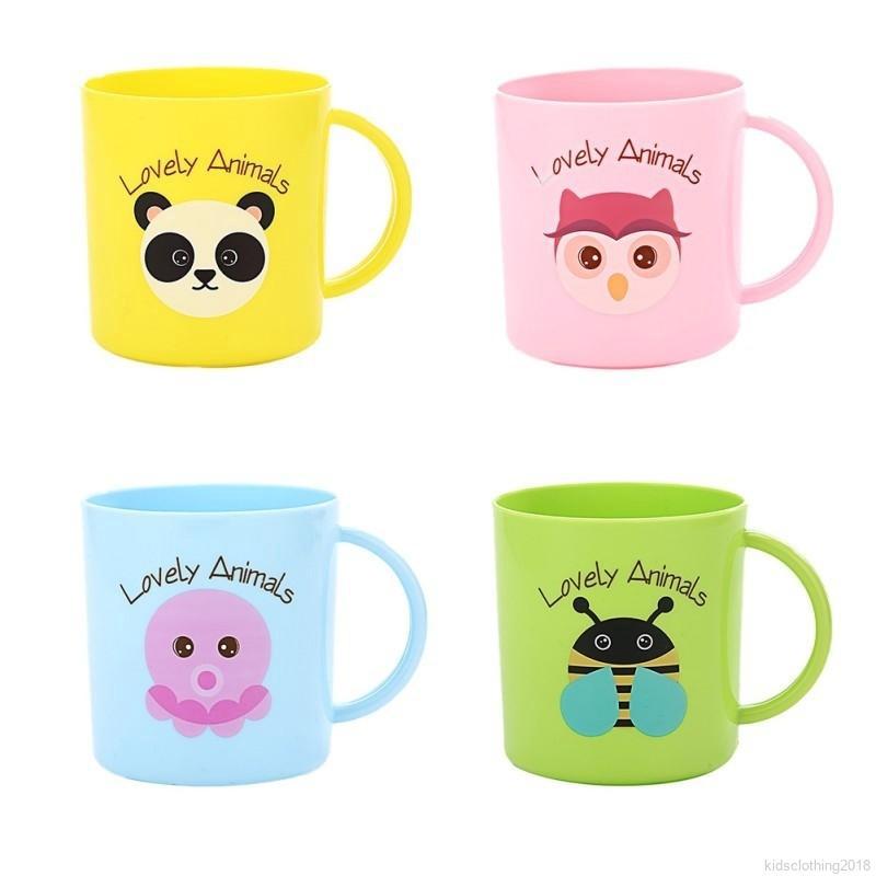 Cốc Uống Nước Bằng Nhựa Trọng Lượng Nhẹ Hình Đầu Động Vật Dễ Thương Cho Bé