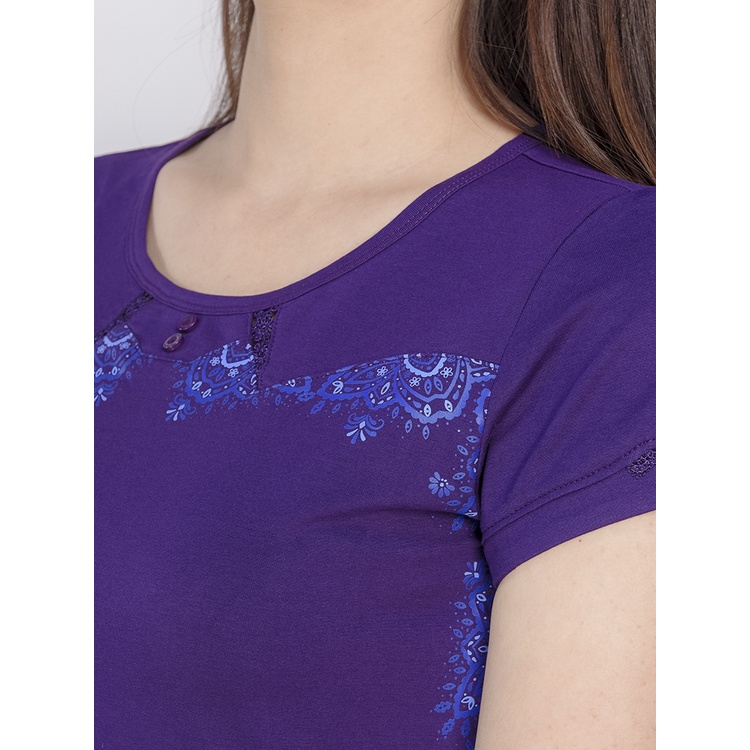 Bộ mặc nhà áo cộc tay quần lửng cotton Winny 21286 Giá 460,000đ