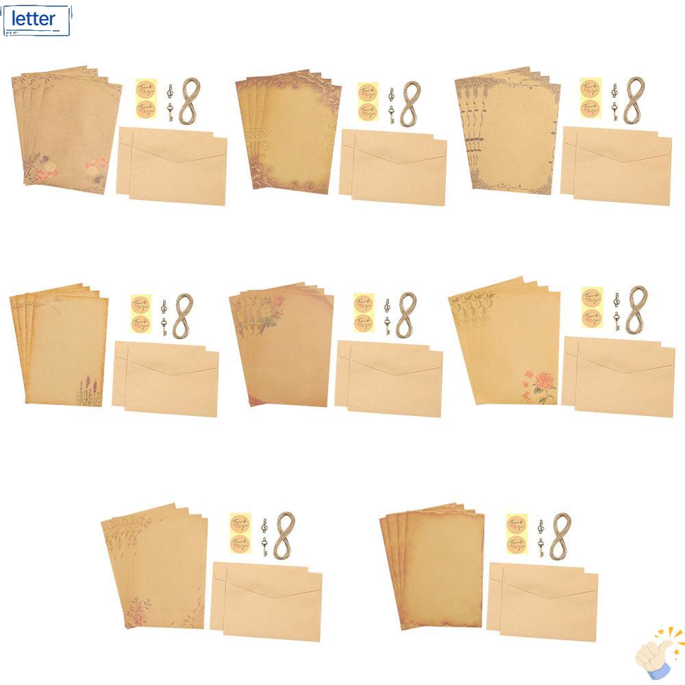 Phong Bì Thư Bằng Giấy Kraft In Chữ Love Phong Cách Cổ Điển