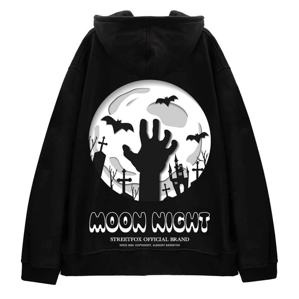 Áo Hoodie Local Brand Street Fox HD Moon