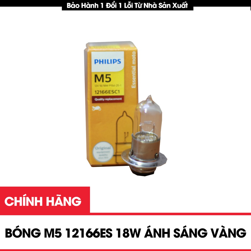 Bóng Đèn Xe Máy Siêu Sáng M5121166ESC1 12v 18W Vàng Tiêu Chuẩn