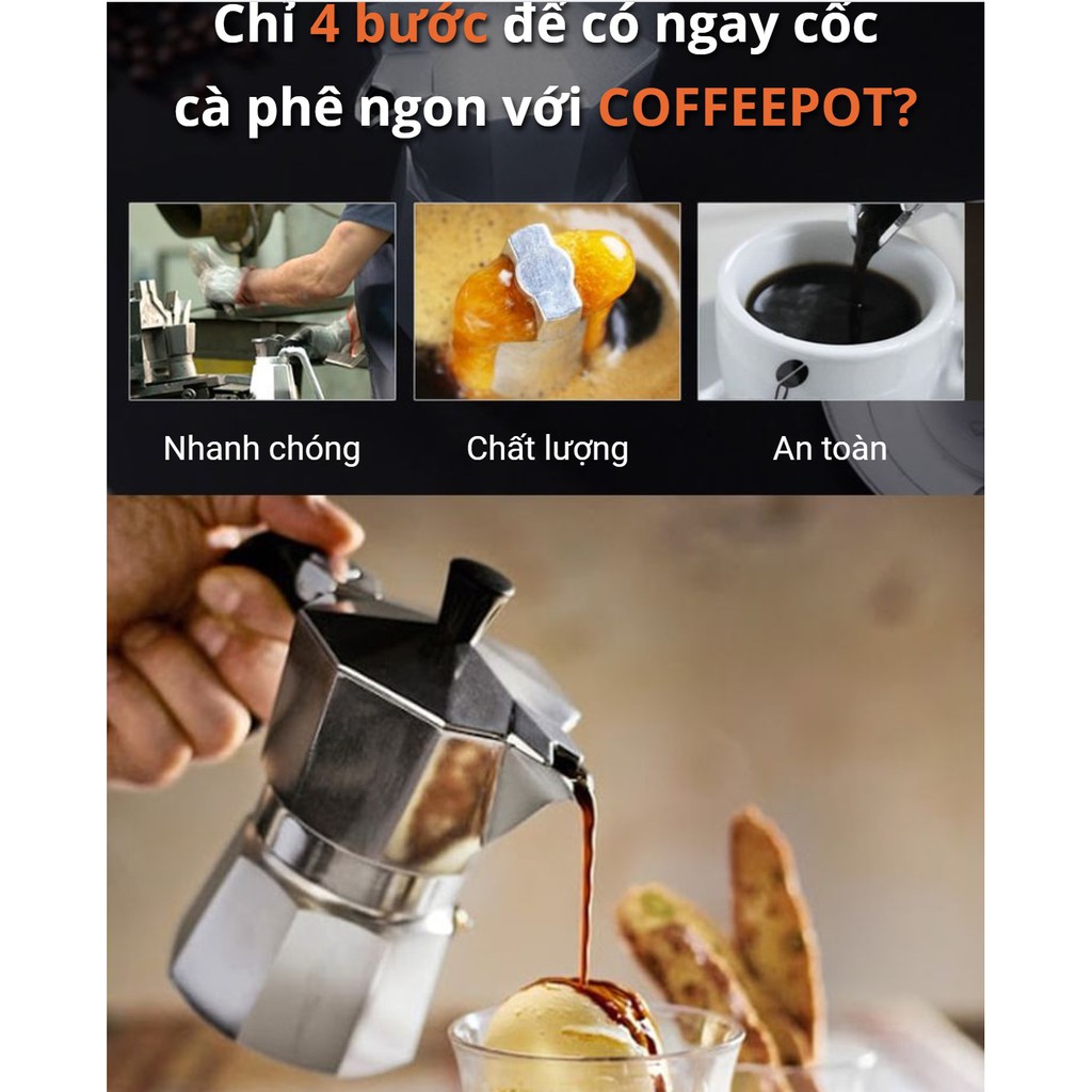 BÌNH PHA CAFE TỰ ĐỘNG _PHONG CÁCH KIỂU Ý