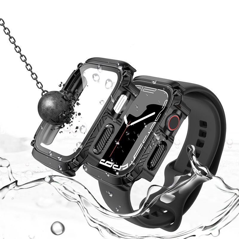 Kính Cường Lực Bảo Vệ Màn Hình Chống Nước Cho Apple Watch 7 8 45mm 41mm 44mm 40mm iWatch 4 5 SE 6