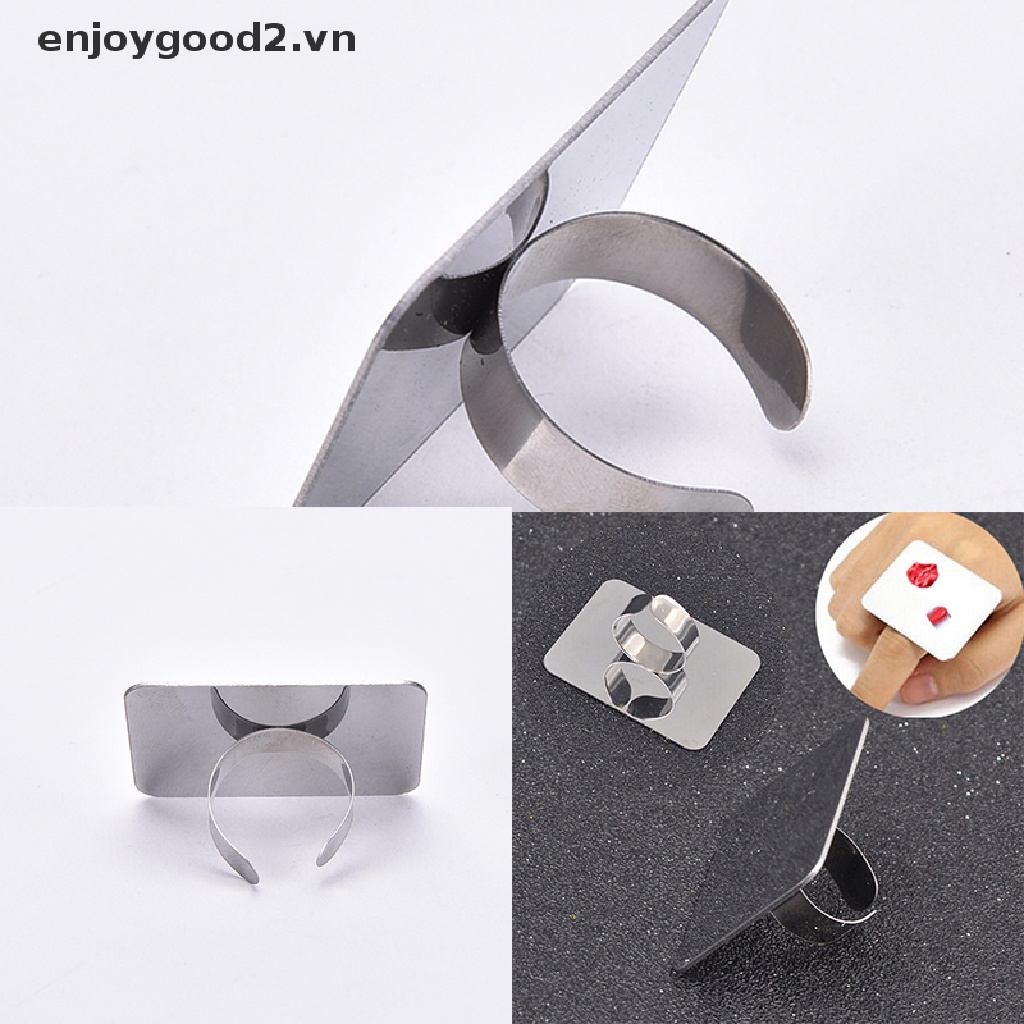 & Enjoy & Bảng Pha Màu Điều Chỉnh Được Bằng Thép Không Gỉ Trộn Kem Nền Trang Điểm Móng Tay