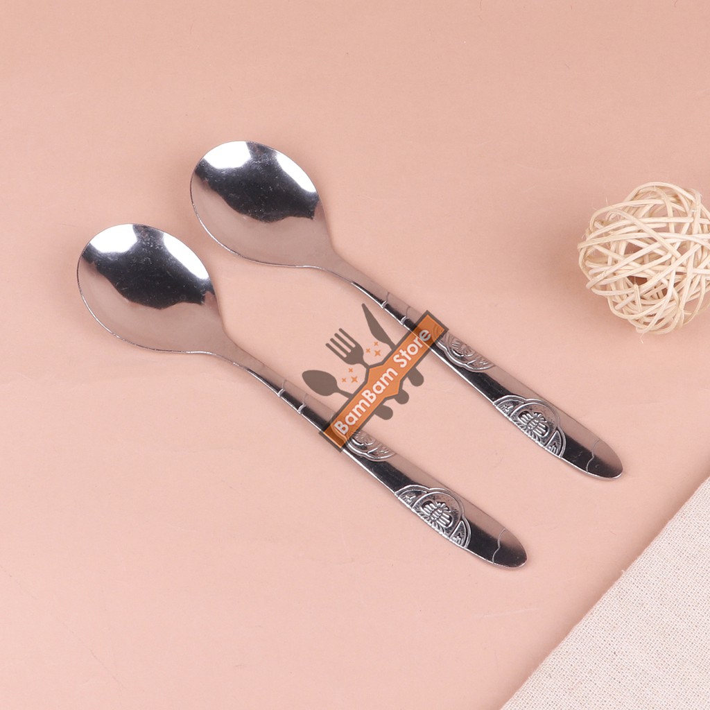 Muỗng soup tròn inox Bam House cán họa tiết cao cấp MHT10 – BamBam Store | BigBuy360 - bigbuy360.vn