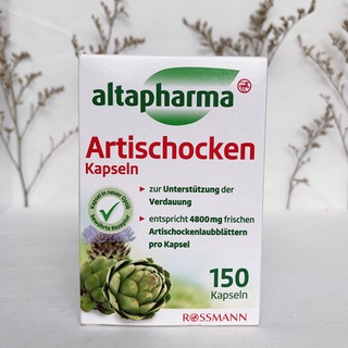 Viên uống mát gan atiso,bổ gan altapharma artischocken-kapseln lọ 150 viên - ảnh sản phẩm 1