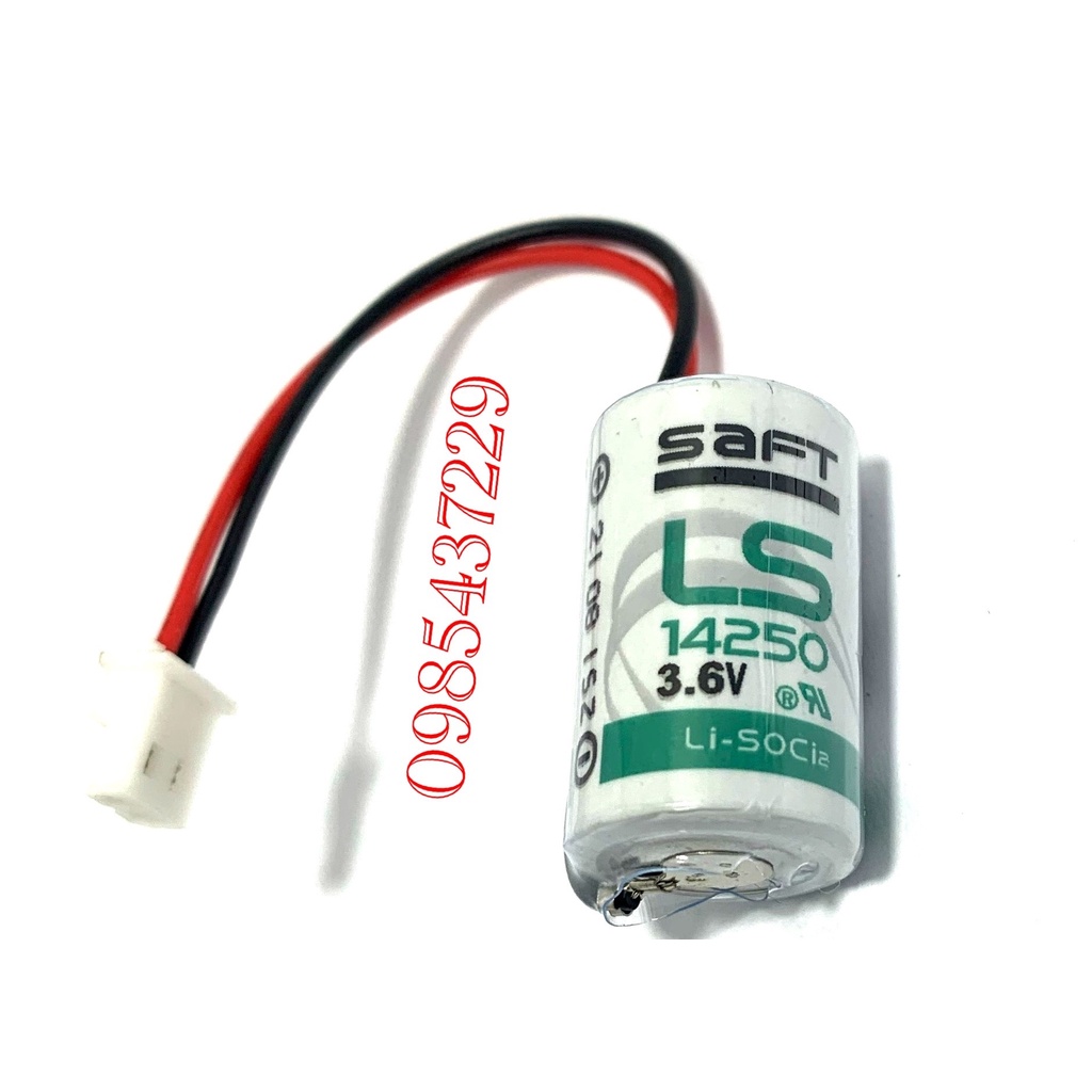 Pin nuôi nguồn Saft LS14250 - 3.6V 1/2AA có zắc cắm