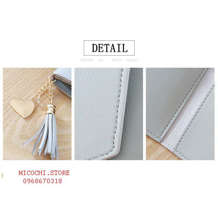 Ví Nữ Mini Cầm Tay ❤️FREESHIP❤️ Đẹp tua rua trái tim nhiều ngăn tiện lợi hàng loại 1 xuất khẩu có video và ảnh thật | BigBuy360 - bigbuy360.vn