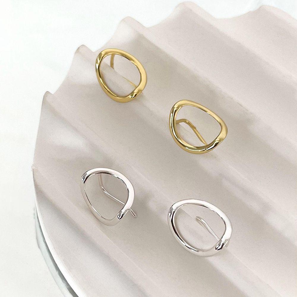 Khuyên Tai Kim Loại Đơn Giản Thời Trang Phong Cách Vintage Cho Nữ