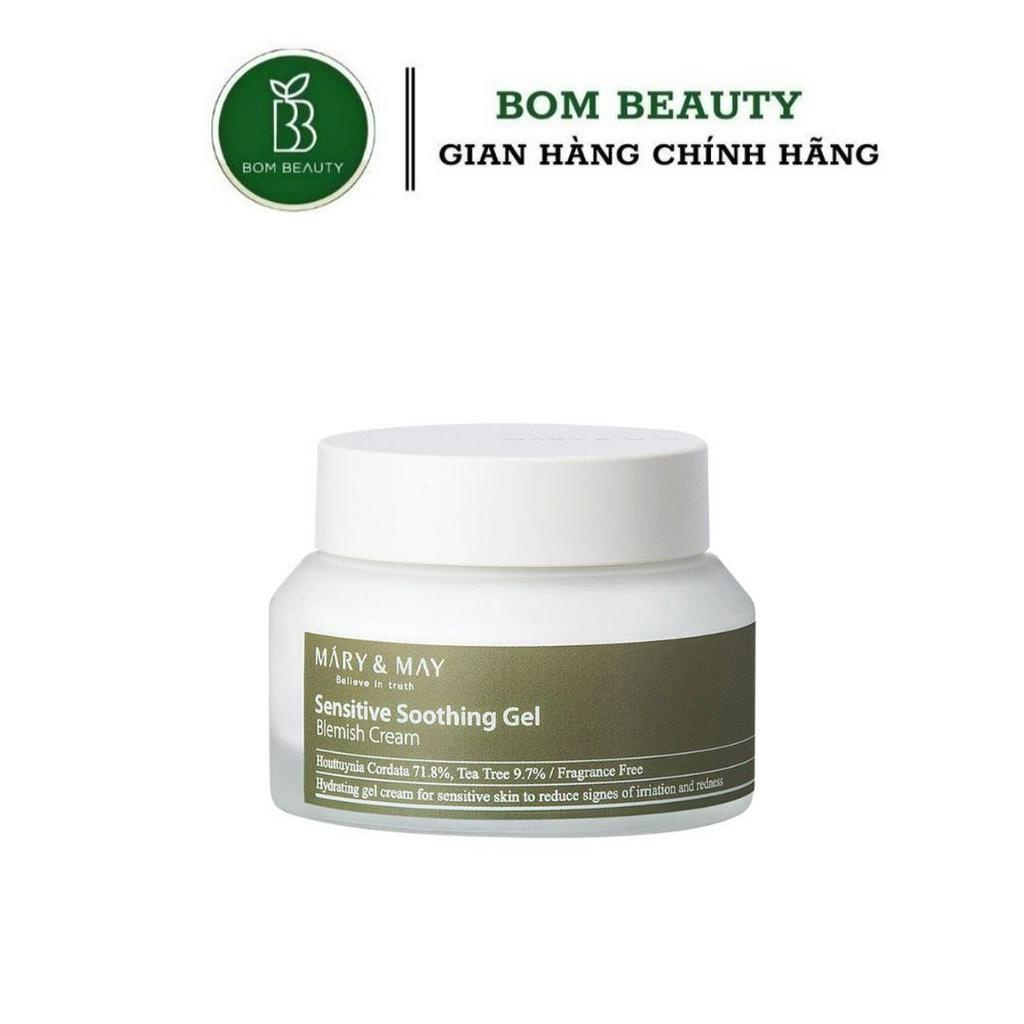 Kem dưỡng da dạng gel Mary &amp; May  Sentive Soothing Gel Cream 70g