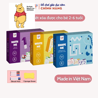 Đồ chơi giáo dục sớm montessori thẻ học flashcard bé viết tập vẽ tập tô